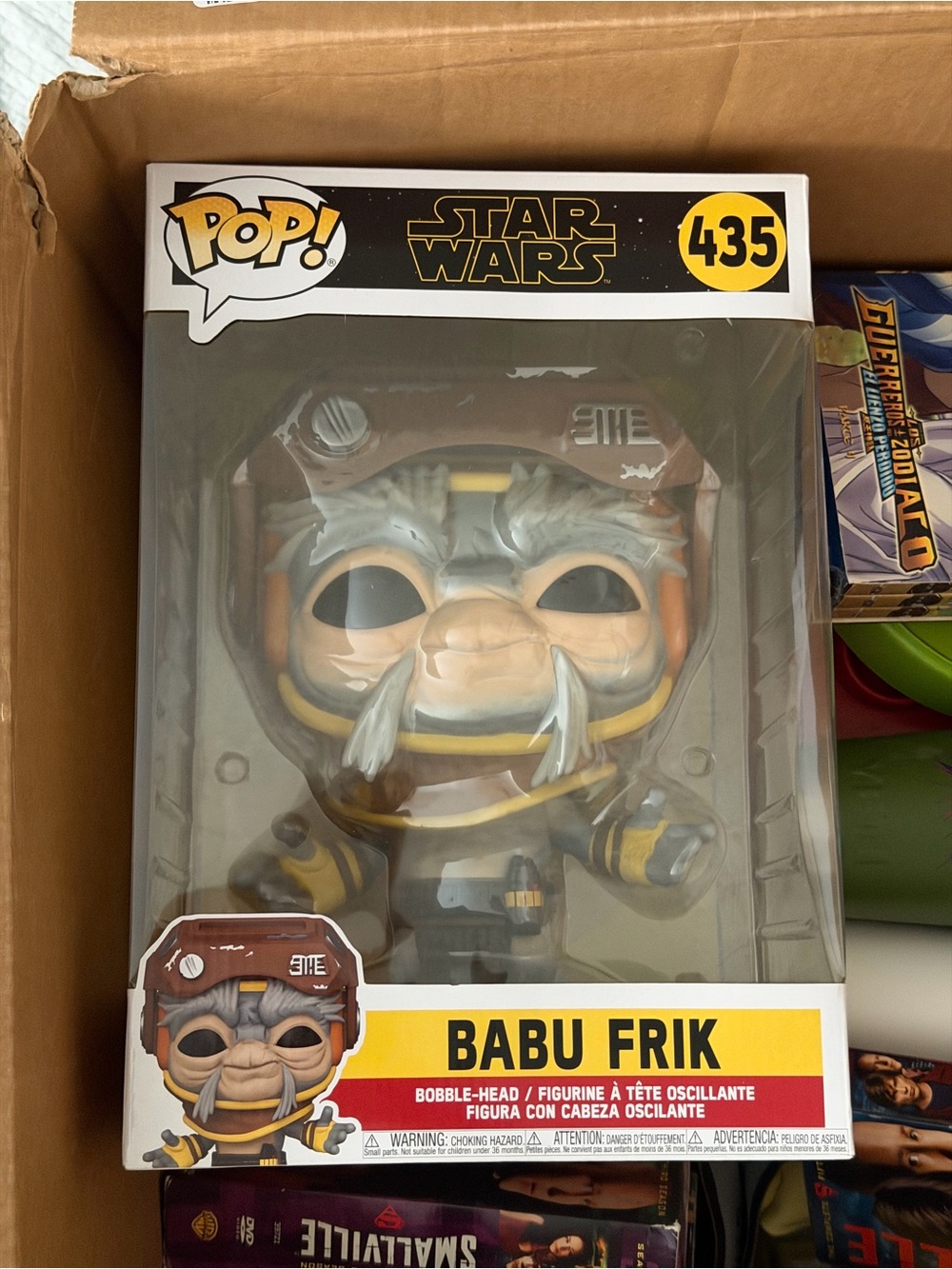 Funko Pop! Star Wars Babu Frik Figure - Yellow, Brown, Gray